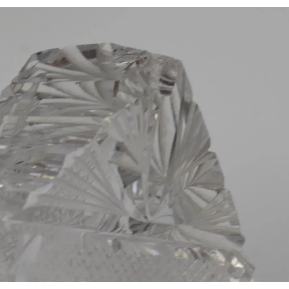 1901c. Hand Cut American Brilliant Period Crystal Liquor Wine Decanter / Carafe